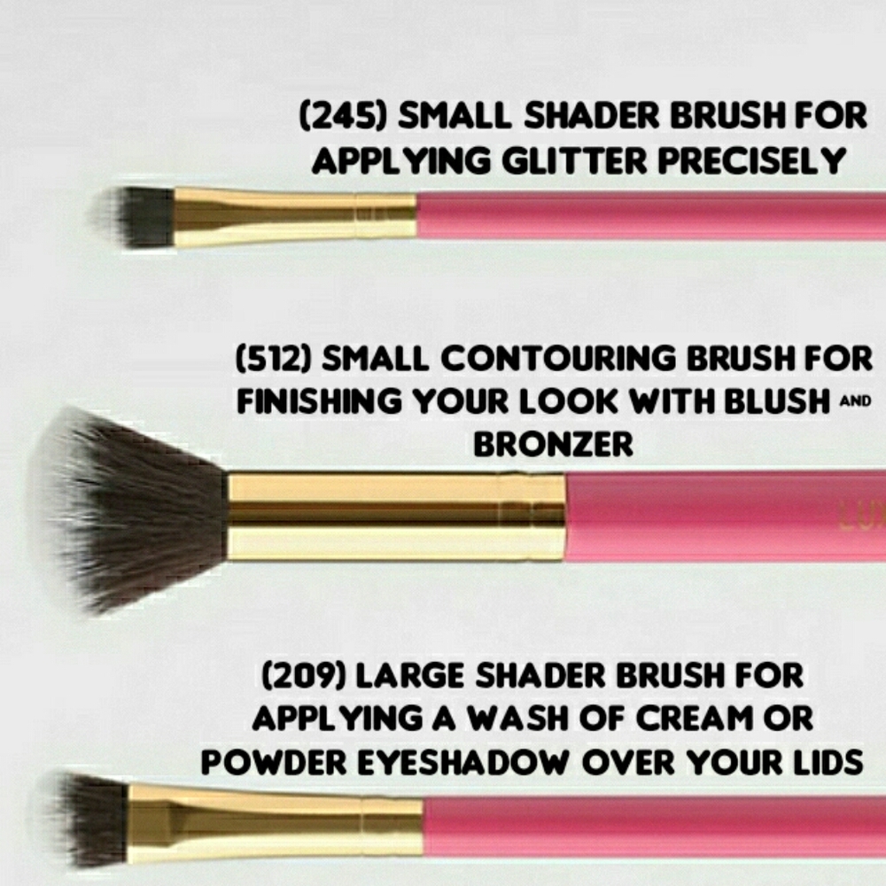 Luxie Summer Daze 3pc Vegan Makeup Brush Set - Picture 4 of 4